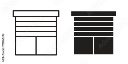 Jalousie icon. Perfect for app and web interfaces, marketing, etc.
