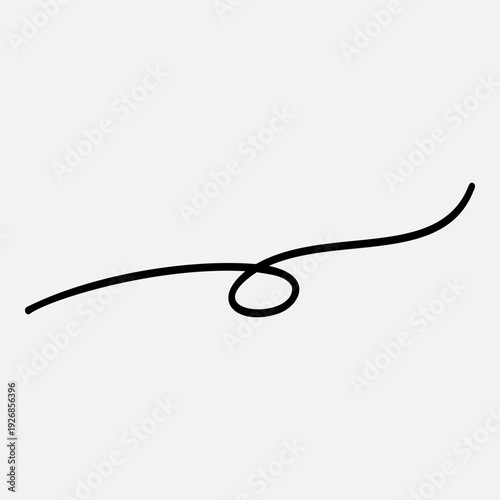 Calligraphy collection of wavy swoosh. Hand drawn swash, emphasis, line shape. Typographic extension simple stroke underline decoration for text, logo. Minimalist letter tail isolated element