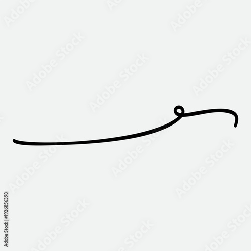 Calligraphy collection of wavy swoosh. Hand drawn swash, emphasis, line shape. Typographic extension simple stroke underline decoration for text, logo. Minimalist letter tail isolated element
