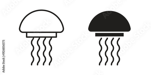 Jellyfish icon. Perfect for app and web interfaces, marketing, etc.