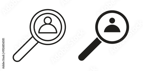 Job candidate icon. Perfect for app and web interfaces, marketing, etc.