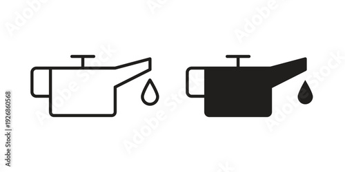 Oil can icon. Perfect for app and web interfaces, marketing, etc.