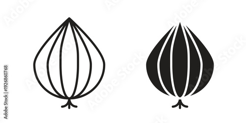 Onion icon. Perfect for app and web interfaces, marketing, etc.