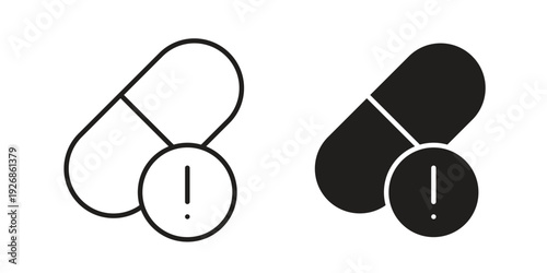 Overdose icon. Perfect for app and web interfaces, marketing, etc.