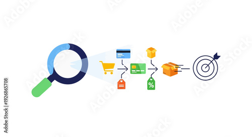 Optimized E-commerce Sales Funnel: Search, Purchase, Delivery & Goal Achievement