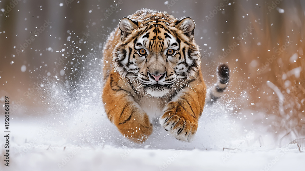 Obraz premium Tiger in action