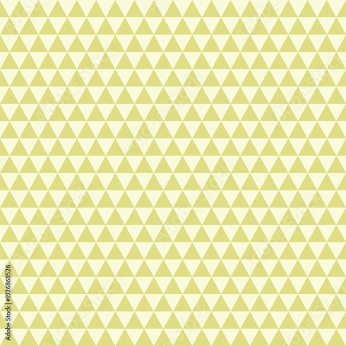 Seamless lime and ivory geometric triangle pattern. Modern repeating background for wallpaper, packaging, textile, branding, and web design.