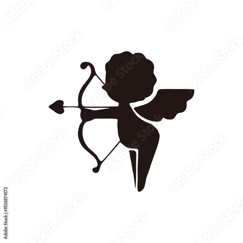  little angel silhouette icon