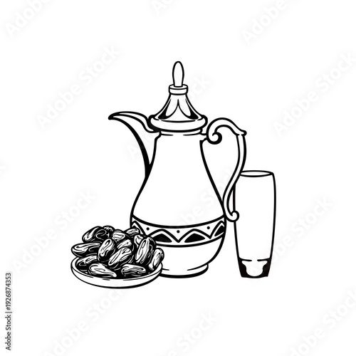 a set for breaking the fast celebration