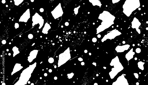 simple solid black terrazzo marble vector design backdrop