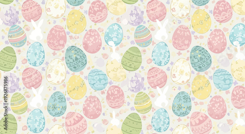 Colorful Easter Eggs Pattern