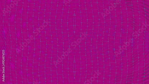 Close-up of a vibrant magenta fabric texture with a subtle grid pattern on a white background