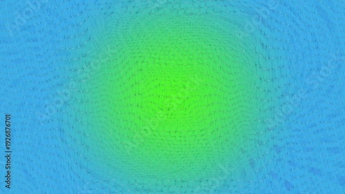 Vibrant green and blue gradient background with swirling patterns