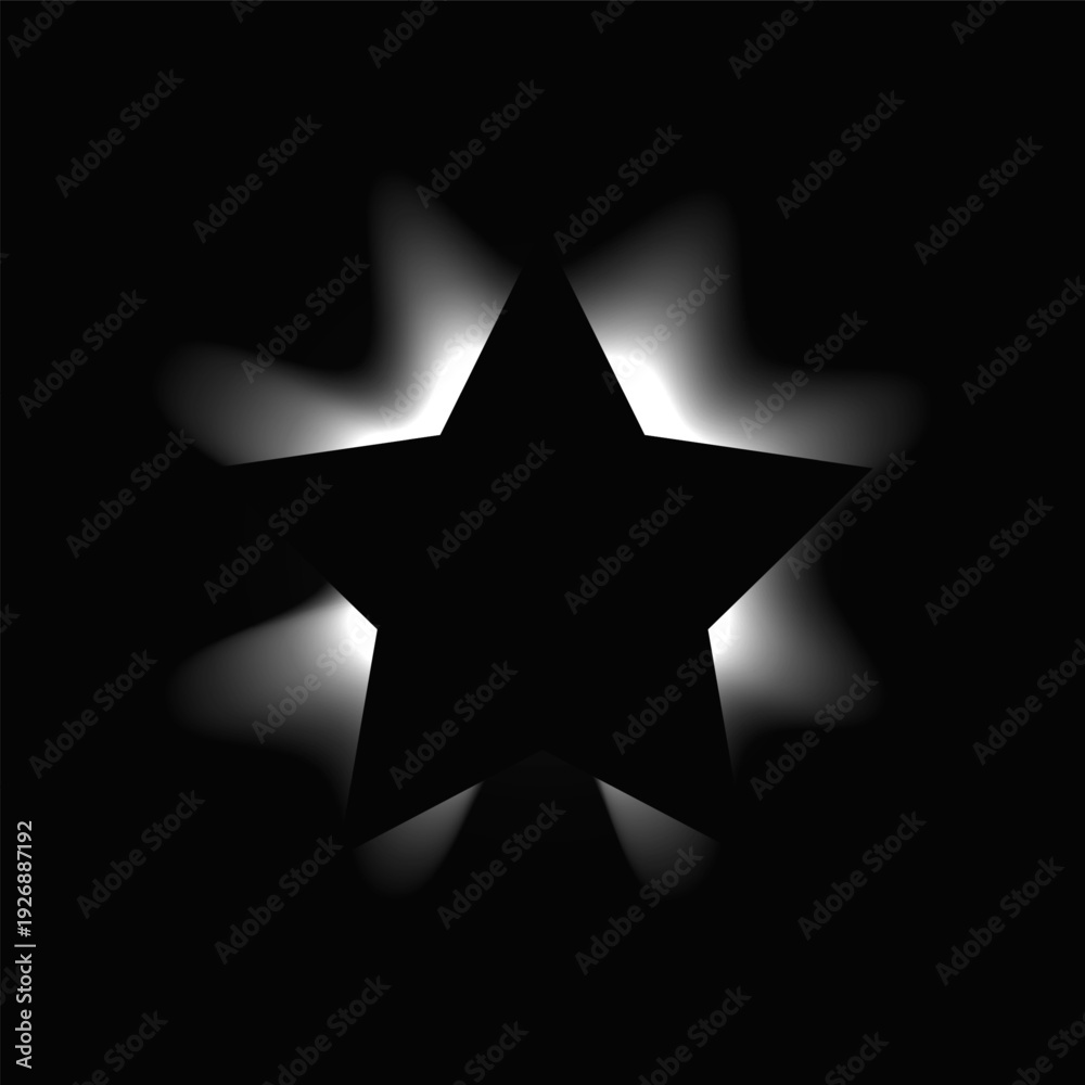Fototapeta premium Star illuminate light frame