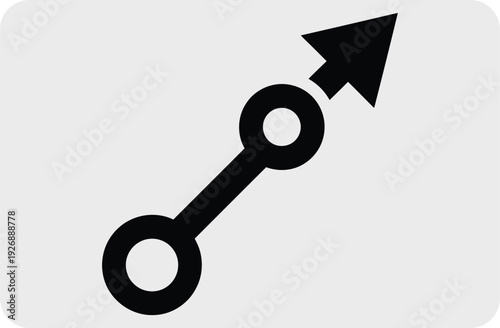 Wrench with arrow icon for directional adjustment