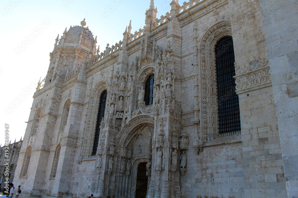 Fototapeta premium Jeronimos Monastery Mosteiro dos Jeronimos in Belem District August 2024