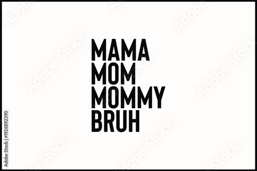 About Mama Retro T-Shirt Design