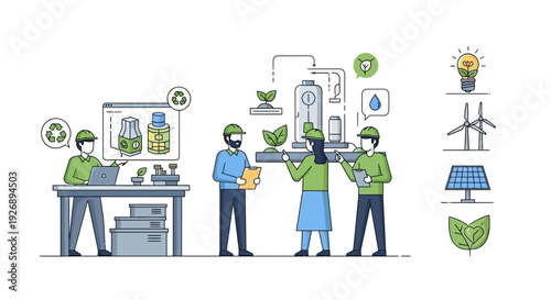 Sustainable Production Process with Eco-Friendly Materials.