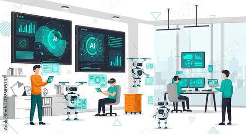 Robotics Lab with People and AI Technology.