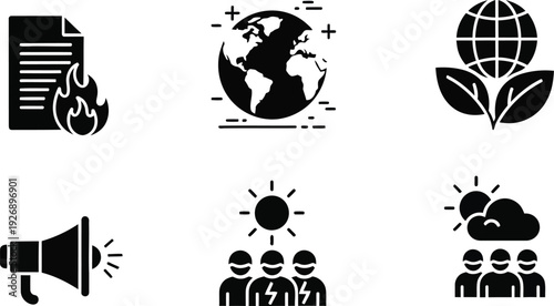 Environmental and social icons