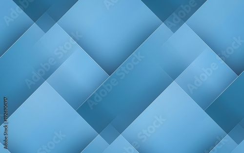 Blue geometric background with overlapping square shapes and elegant gradient textures