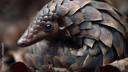Pangolin Close-Up: Scaly Anteater in Natural Habitat