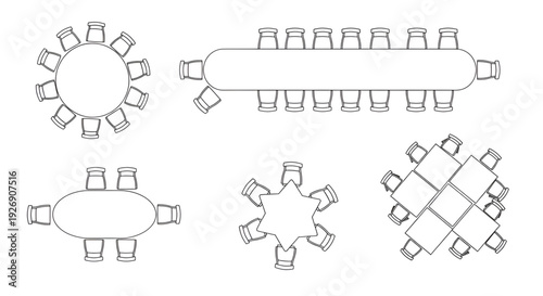 Top view of a technical CAD drawing for a modular outdoor chair
