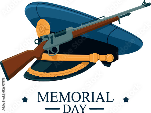 Memorial Day vector design illustration