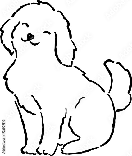 Hand Drawn Golden Retriever