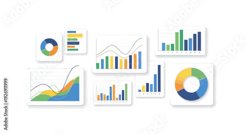 Collection of Diverse Business and Financial Data Charts.