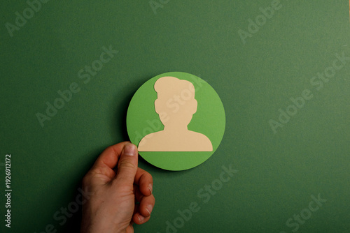 Paper cutout silhouette of ...