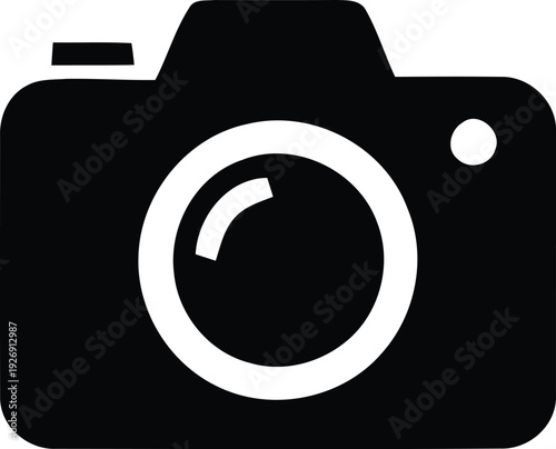 Camera Icon – Photography and Media Symbol in Minimal Black Design