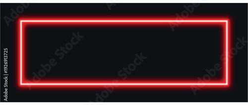Three brightly colored neon rectangle frames green cyan and magenta isolated on a black backgroundr Artwork