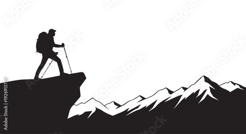 Hiking Silhouette: Adventure & Exploration