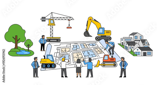 Construction Project Planning and Development Team Collaboration.