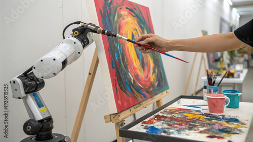 Robot Artist: Human and Machine Collaboration