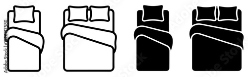double bed bedroom icon