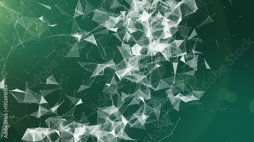 Plexus Network Connection Digital Background, Abstract Futuristic Digital Plexus Glowing Dot Connect, High Tech Technology Network Lines, Science And Technology Chemistry Plexus Background. Glowing