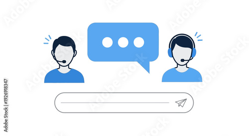 Customer service agents communicating via chat interface.