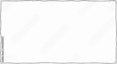 A simple, hand-drawn border with a textured, slightly distressed effect on a white background