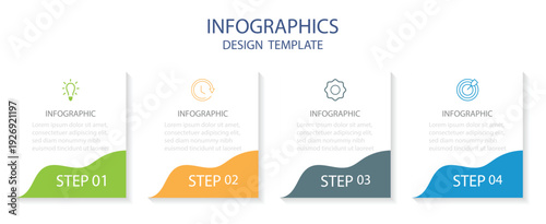 Set of template Elements. Infographic design template with place for your data. Business infographic template design icon 4