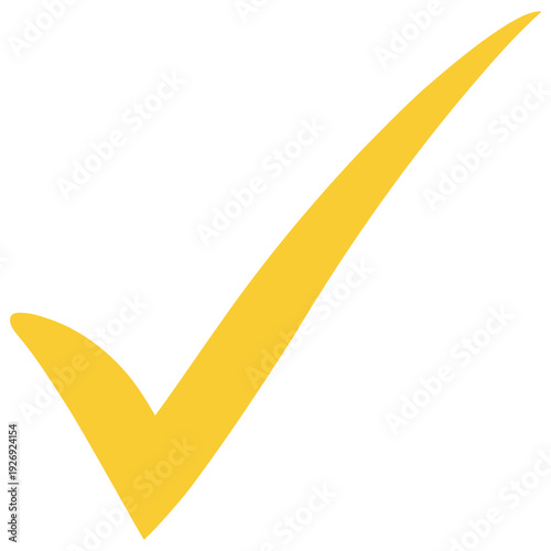 Check mark vector tick symbol isolated minimal flat icon