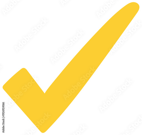 Check mark vector simple tick symbol isolated flat icon