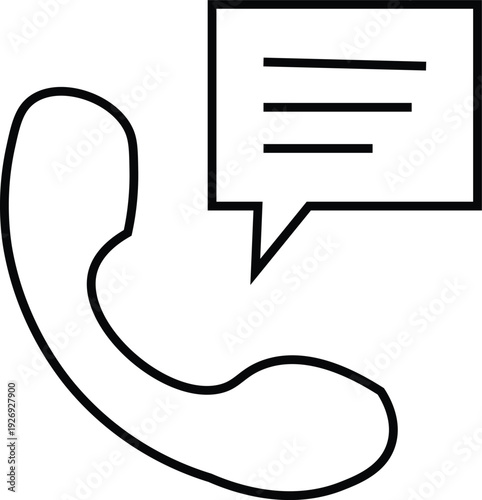 black and white icon on white background