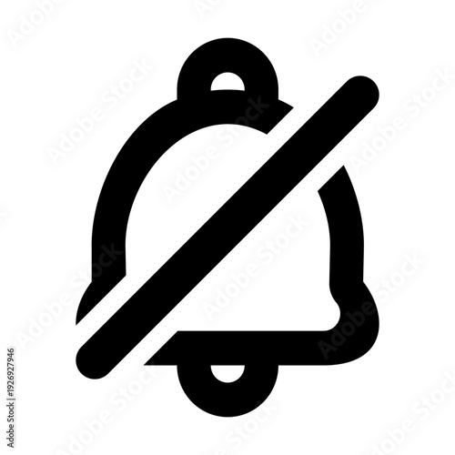 Mute Notification Bell UI Icon