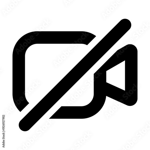 Video Camera Off Mute UI Icon