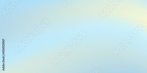 Beautiful Flowing Summer Color Abstract Background. Sky blue and cream gradient mesh background. Refreshing abstraction artwork.