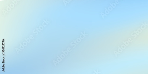 Beautiful Flowing Summer Color Abstract Background. Sky blue and cream gradient mesh background. Refreshing abstraction artwork.