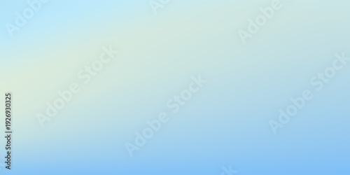 Beautiful Flowing Summer Color Abstract Background. Sky blue and cream gradient mesh background. Refreshing abstraction artwork.