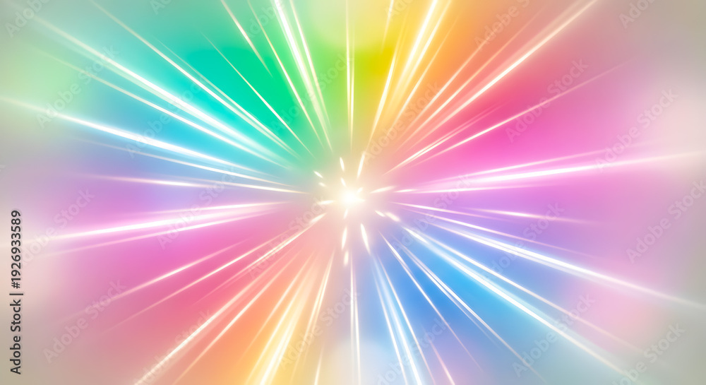 Obraz premium abstract colorful ray light shimmering background